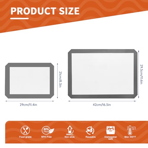 Silicone Baking Mat Set of 3