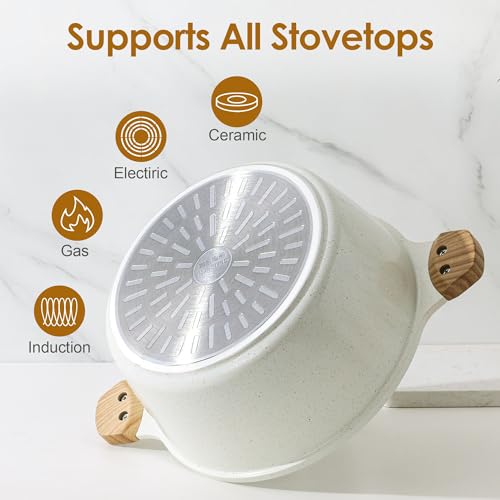 Ceramic Nonstick Stock Pot with Lid