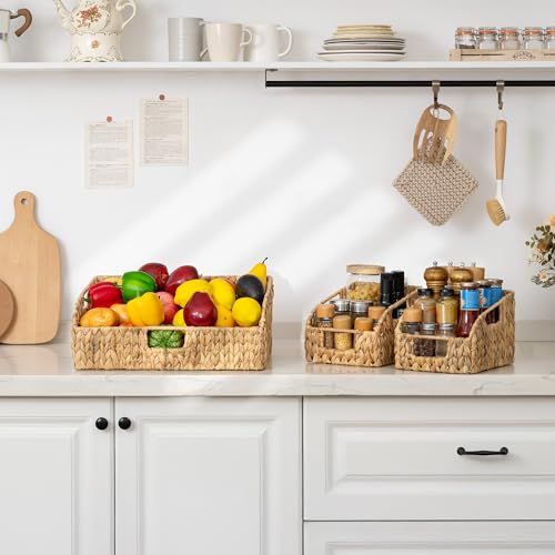 Water Hyacinth Basket Organizer (3 Count)