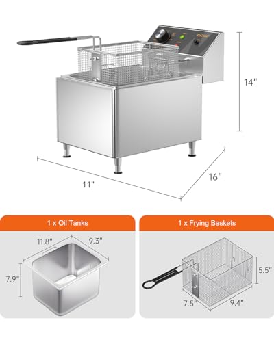 Deep Fryer with Single Basket