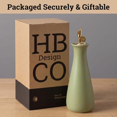 Ceramic Olive Oil Dispenser with Self