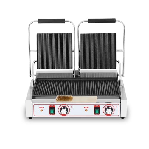 Commercial Panini Grill Grooved Press Sandwich Maker Industrial Panini Machine Single Grill Big