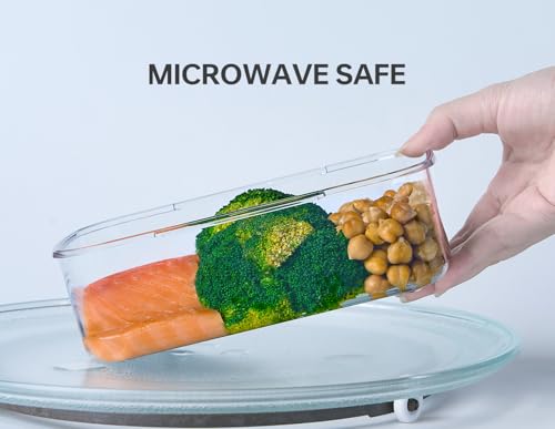 Duo Loc Tritan Containers for Reheating Microwave Safe Box (6 Count)