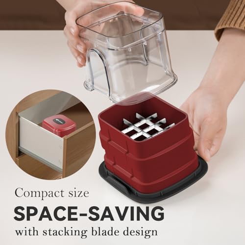 Multifunctional Vegetable Chopper Red