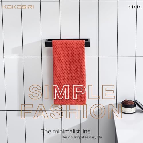Towel Ring Matte Black Hand Towel Bar Holder 9