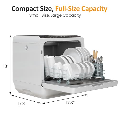 Portable Dishwasher 18’’ Countertop with 152OZ Water Tank