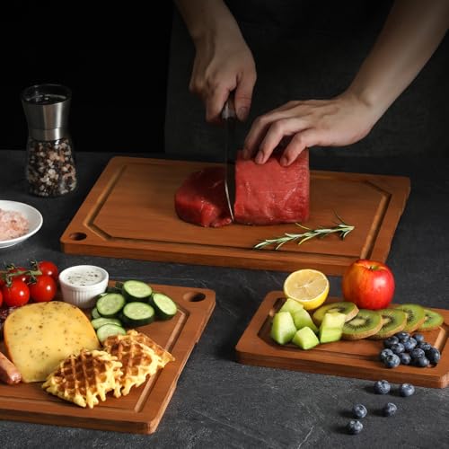 4 Pieces Extra Large Wooden Cutting Boards Set (4 Count)