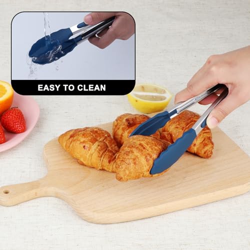Mini Silicone Kitchen Tongs for Cooking