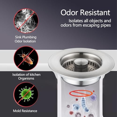 3 in 1 Kitchen Sink Drain Strainer
