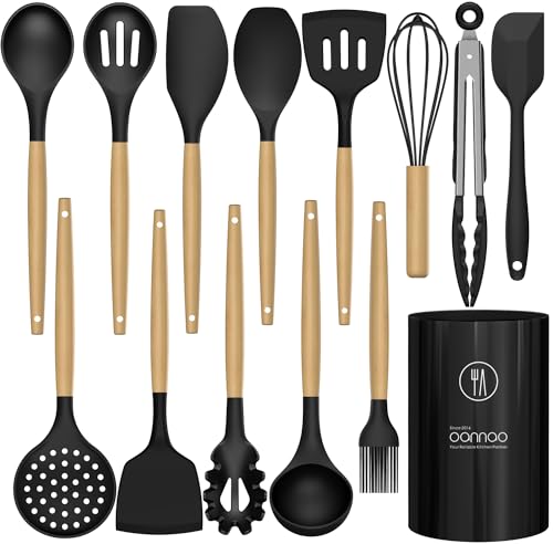 Silicone Cooking Utensils Set Utensil Sets (13 Count)