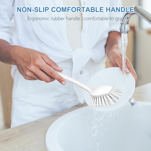 Dish Brush with Handle (3 Count)