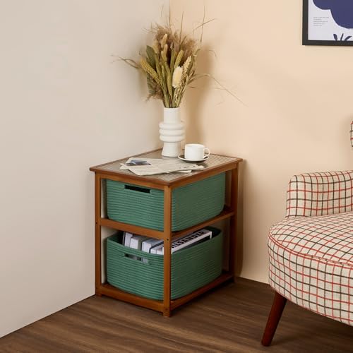 Large Storage Baskets for Shelves (3 Count)