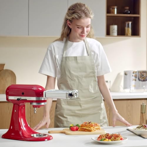 3-in-1 Pasta Attachment for KitchenAid Stand Mixers, Roller & Cutter