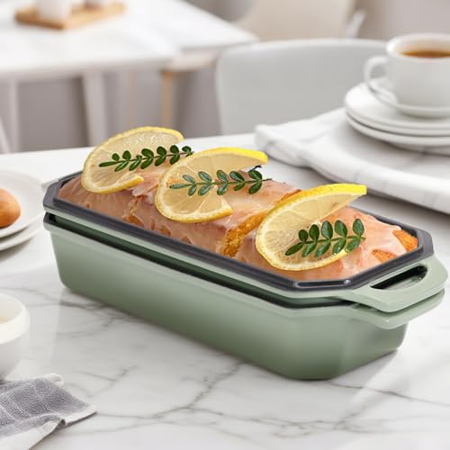 Bread Pan Cast Iron Loaf Pan with Lid Bread Loaf Pan 13x5 Inch Enameled Cast Iron Sourdough Bread Pan
