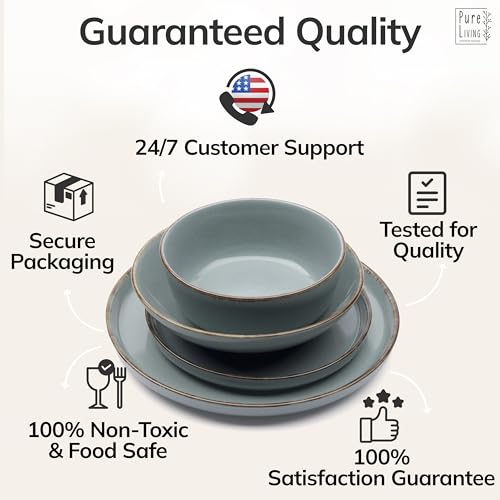 16 Piece Stoneware Dinnerware Set for 4 (16 Count)