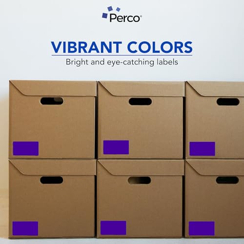 Purple 3x5 Inch Perforated Sticker Labels