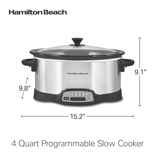 Set & Forget 4 Quart Programmable Slow Cooker