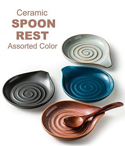 Spoon Rest Porcelain Drip Tray for Multiple Utensils