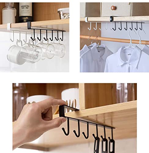 Mug Cups Cabinet Mug Hooks Kitchen Storage Hanging Hooks (2 Count)