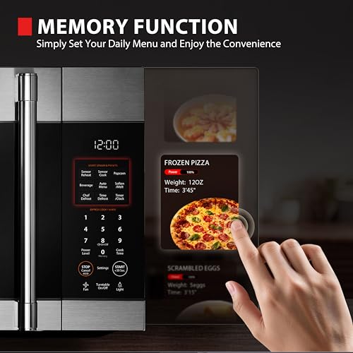 Over-the-Range Microwave Oven, 1.9 Cu.Ft, 1000W, Stainless Steel