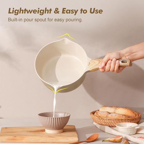 Ceramic Nonstick Sauce Pan with Lid