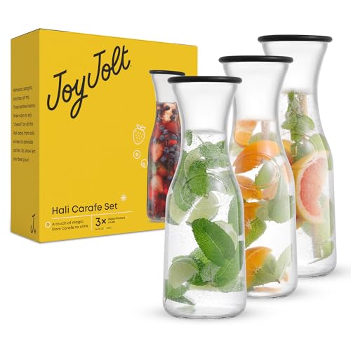 Glass Carafe with Lid (3 Count)
