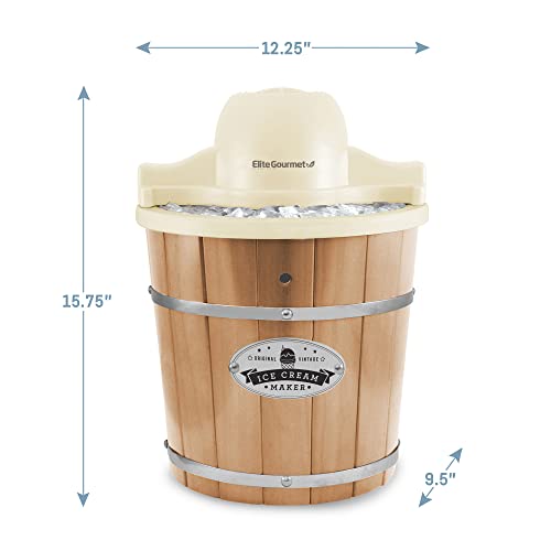 EIM 924LX 4Qt Old Fashioned Electric Ice Cream Maker