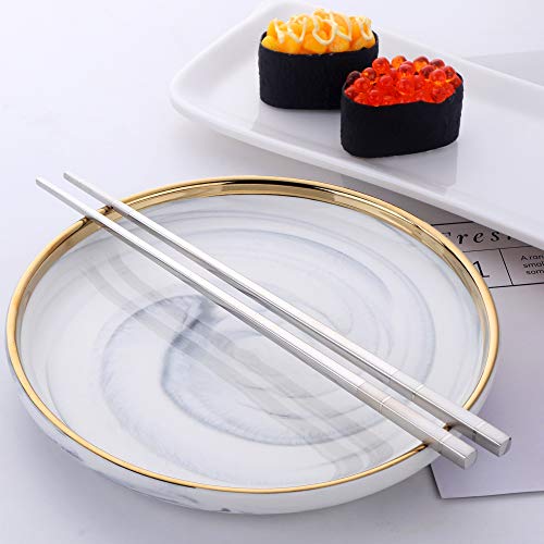 5 pair Stainless Steel Chopsticks (5 Count)