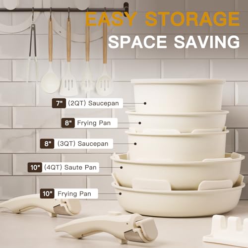 21 Pcs Pots and Pans Set Non Stick