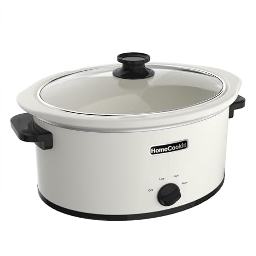 8 Quart Slow Cooker Oval Manual Pot Food Warmer with 3 Cooking Settings