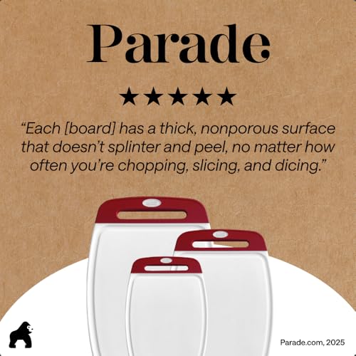 BPA Free Reversible Kitchen Cutting Board (3 Count)