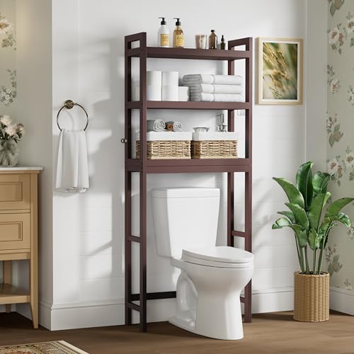 Bamboo Over The Toilet Storage Cabinet