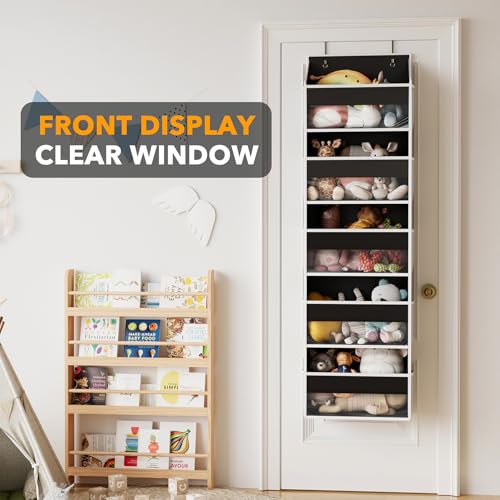 2 Pack Over The Door Organizer with 5 Large Pockets and 10 Mesh Side Pockets