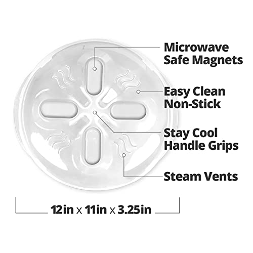 Magnetic Microwave Splatter Cover for Food