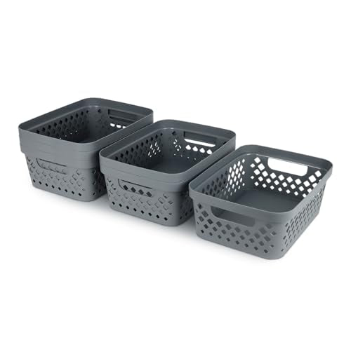 Plastic Storage Basket Set (6 Count)