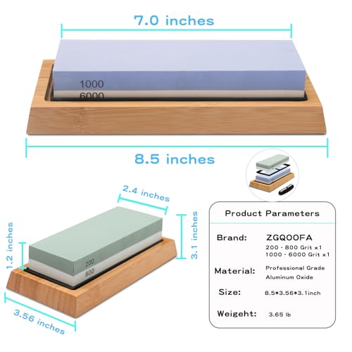 Whetstone Knife Sharpening Stone Kit