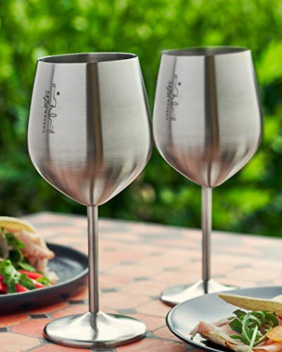 Stainless Steel Wine Glass (2 Count)