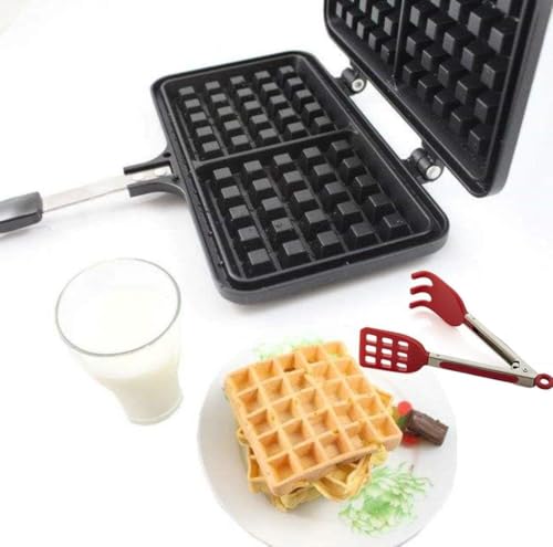 Professional Easy Grip Waffle Tongs with Heat