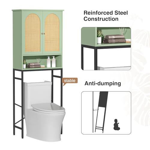Rattan Toilet Storage Cabinet