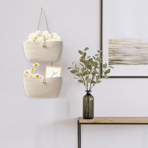 Over the Door Hanging Baskets with Button Strap (2.07 Count)