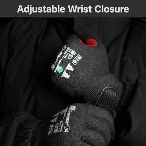 FreezeGuard Winter Work Gloves for Men and Women (2 Count)