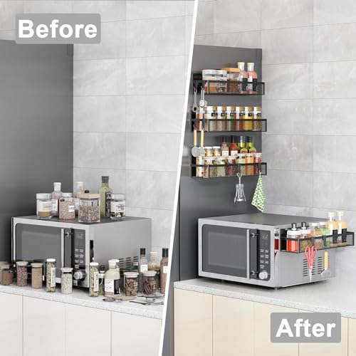 Magnetic Spice Rack for Refrigerator (5 Count)