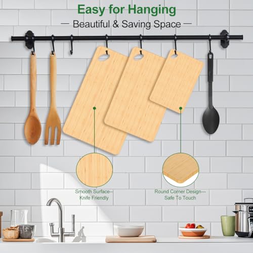 Wood Cutting Board Set of 3 (3 Count)