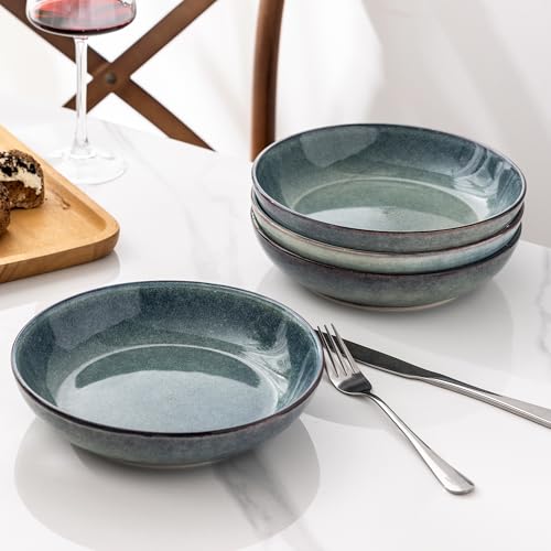 8.5’’ Ceramic Pasta Bowls Set of 6 (6 Count)