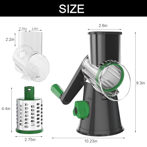Rotary Cheese Grater Hand Crank Cheese Shredder for Fresh Cheese