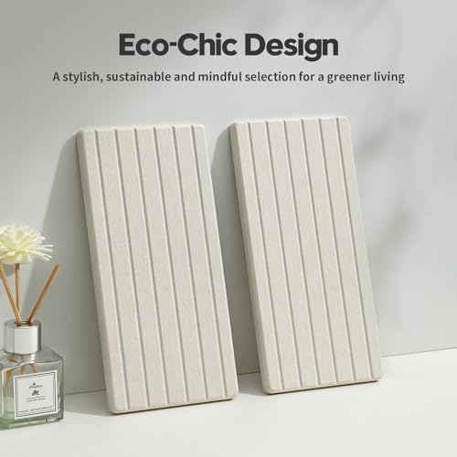 2 Pack Greige Bathroom Sink Vanity Trays (2 Count)