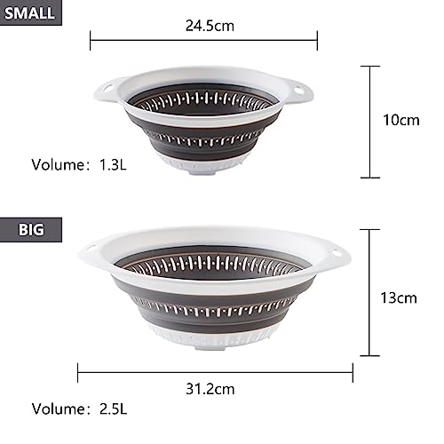 Collapsible Colander and Strainer (2 Count)