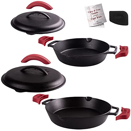 Cast Iron Skillet + Cast Iron Lid Set