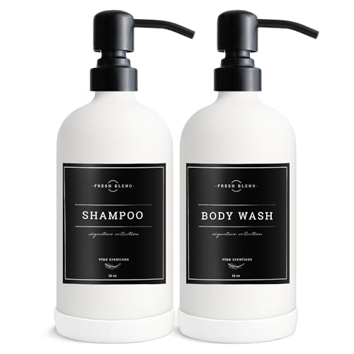 White Glass Soap Dispenser