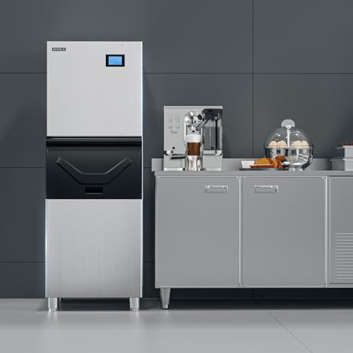 550LBS 24H Commercial Ice Maker Machine with 300LBS Storage Bin